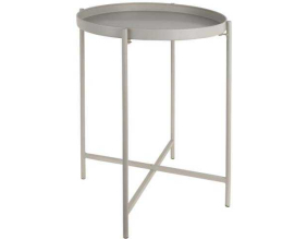 Table d'appoint en métal Meseta (Gris)