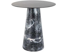 Table d'appoint en métal Mosaic Marble High (Noir)