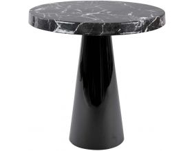 Table d'appoint en métal imitation marbre noir Marble (45 x 46.5 cm)