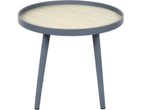Table d'appoint plateau en bois Macha (Bleu gris)