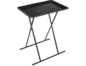 Table d'appoint pliable en métal (Noir)