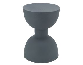 Table d'appoint ronde en métal Sablier (Bleu)