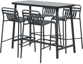 Table de bar mange debout en aluminium Miami