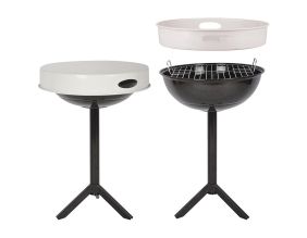 Table barbecue avec plateau amovible (Plateau blanc)