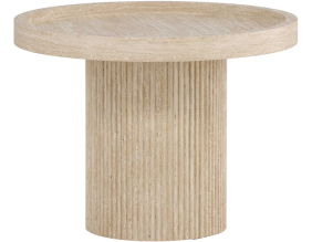 Table basse en MDF effet travertine Krille (60 x 45 cm)