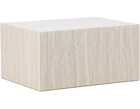 Table basse en MDF effet travertine York 40 x 60 x 80 cm