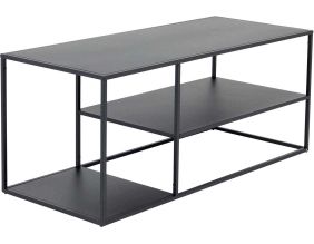 Table basse en acier 120 x 50 cm Staal (Noir)