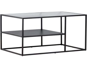 Table basse en acier et verre Campinas