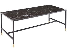 Table basse en acier et verre Dipp