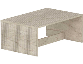 Table basse en aggloméré Lenna (Travertine)