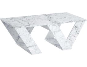 Table basse en aggloméré Pipra (Marbre Carrara)