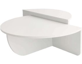 Table basse en aggloméré Podium (Blanc)