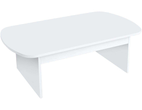 Table basse en aggloméré Theseus (Blanc)