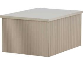 Table basse beige Lenox (80 x 60 x 40 cm)