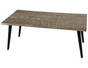 Table basse en bois et métal  Empreinte