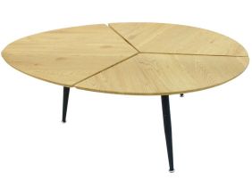 Table basse en bois et métal Miller