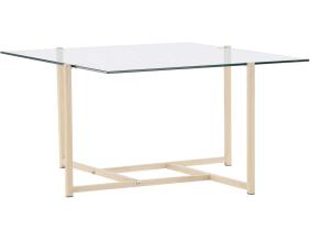 Table basse carré en verre 80 x 80 cm Hybrid