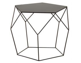 Table basse design en métal noir