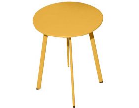 Table basse de jardin en acier Massai 50 cm (Miel)