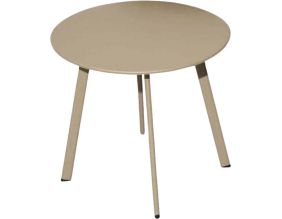 Table basse de jardin en acier Massai 40 cm (Sable )