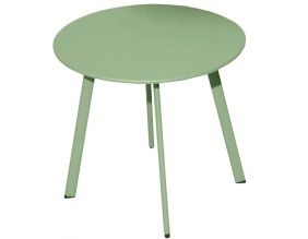 Table basse de jardin en acier Massai 40 cm (Vert light)