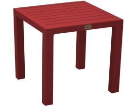 Table basse de jardin en aluminium Lou (Rouge)