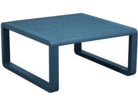 Table basse de jardin en aluminium 80x80 cm Tonio (Bleu)