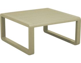 Table basse de jardin en aluminium 80x80 cm Tonio (Sauge)