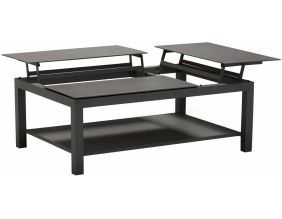 Table basse de jardin élévatrice en aluminium Butterfly (Graphite)