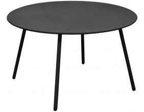 Table basse jardin ronde en acier Rio 70 cm (Graphite)