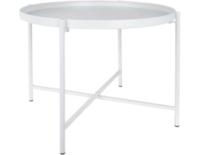 Table basse en métal Meseta (Blanc mat)