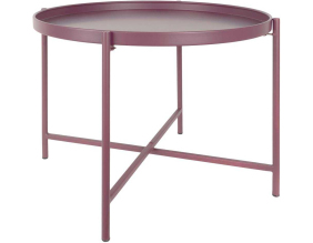 Table basse en métal Meseta (Mauve foncé)
