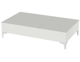 Table basse modulable en aggloméré Esinti (Blanc)