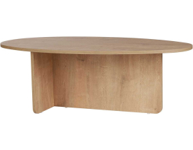 Table basse ovale en aggloméré Orba (Chêne)