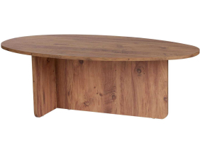 Table basse ovale en aggloméré Orba (Pin)