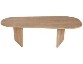 Table basse ovale en aggloméré Ovalis (Chêne)