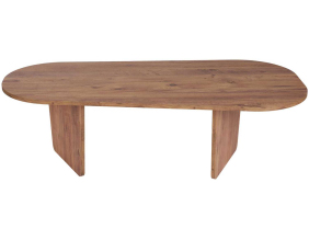 Table basse ovale en aggloméré Ovalis (Pin)