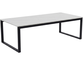 Table basse 120 x 60 cm en pierre frittée Estelle