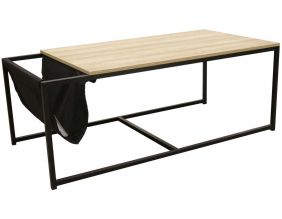 Table basse avec porte-revues intégré Nate