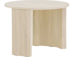 Table basse ronde ø60 cm Bristol (Bois blanchi)
