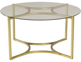 Table basse ronde en verre Kivik