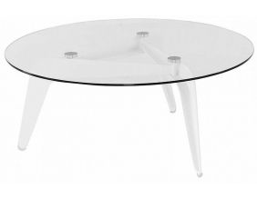 Table basse en verre Calder 96 cm