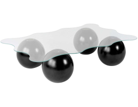 Table basse en verre 120 x 80 x 30 cm Noxa