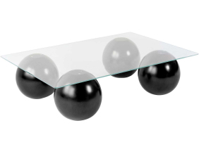 Table basse en verre 110 x 75 x 30 cm Sera