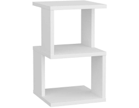 Table de chevet en aggloméré Carter (Blanc)