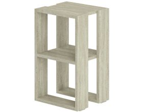 Table de chevet en aggloméré Lonie (Travertine)