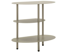 Table de chevet en métal Saturn 49.5 x 27.5 x 49.5 cm (Gris)