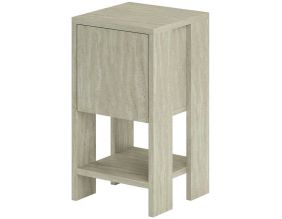 Table de chevet avec rangements Ema (Travertine)