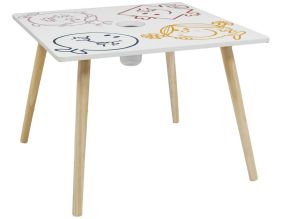 Table pour enfants avec pot à crayon intégré Monsieur Madame