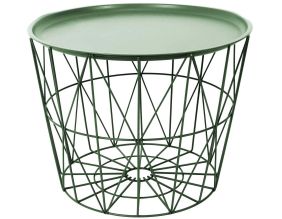 Table filaire en métal ronde 50 cm (Vert)